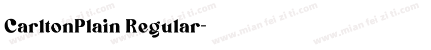 CarltonPlain Regular字体转换